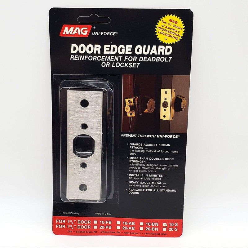 2x Security Door Reinforcement Plate Deadbolt or Lockset MAG Edge Guard 10-S 2