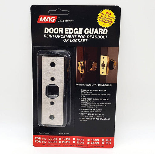 2x Security Door Reinforcement Plate Deadbolt or Lockset MAG Edge Guard 10-S 2