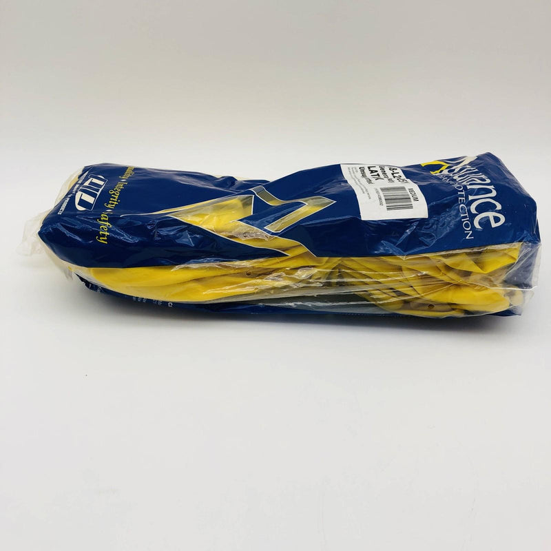 Assurance 48-L2125Y Unsupported Latex Gloves Medium Yellow 20mil 15in 12 Pairs 6