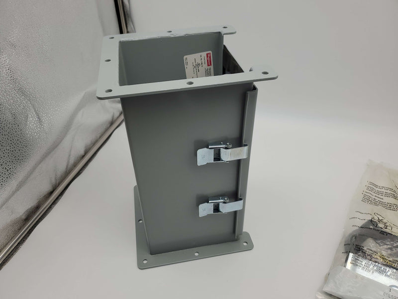 Hoffman F66L12 Straight Wireway Section 12" x L 6"W x 6" H Hinged Cover 2