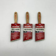 Wooster Pro Classic Z1123 Paint Brush 3 inch Soft Angled Wall and Trim Pk of 3 7