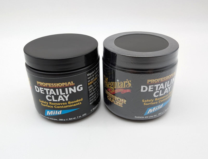 Meguiar's Detailing Clay C2000 Mild Blue 7 Oz Bar Pack of 2 Reusable Jars 1