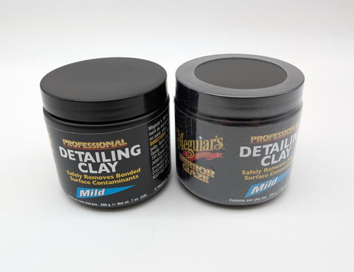 Meguiar's Detailing Clay C2000 Mild Blue 7 Oz Bar Pack of 2 Reusable Jars 1