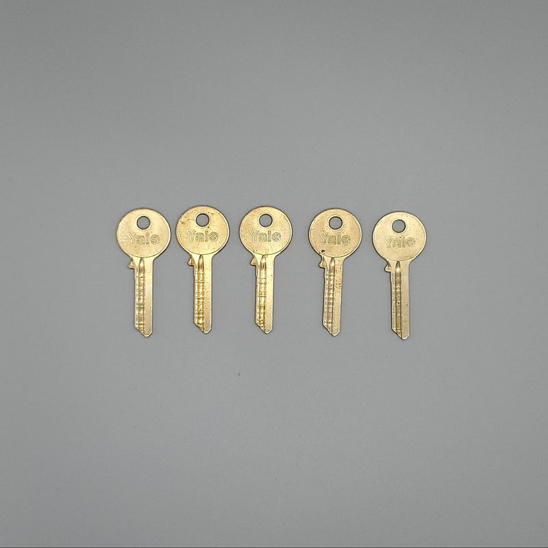 5x Yale RN12-1/2 Key Blanks PARA Keyway Nickel Silver 6 Pin NOS 3