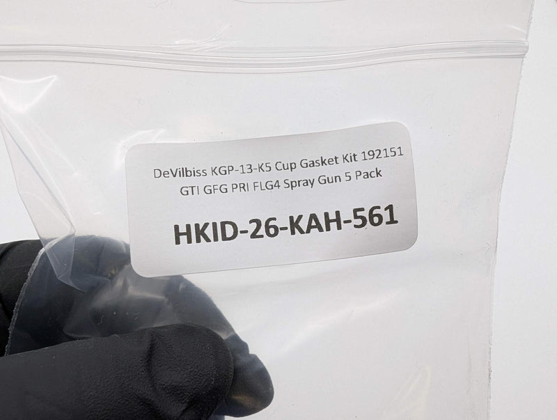 DeVilbiss KGP-13-K5 Cup Gasket Kit 192151 GTI GFG PRI FLG4 Spray Gun 5 Pack