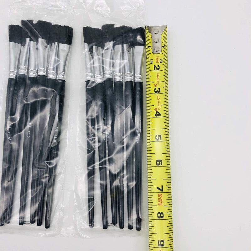 12x IBC F610542 Paint Brush for Stencils #8 12.15mm x 22mm x 150mm Industrial 4