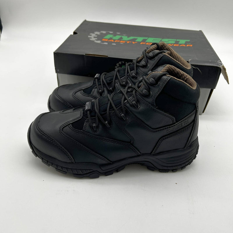 HyTest K12200 Internal Met Safety Hiker Boots Comp Toe EH Black 9.5 EW Mens 5