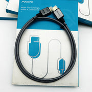 Ainope AP553-1M HDMI Pioneer Cable 3.3FT 18Gbps 4K Gray Nylon Braided Lot of 6 4