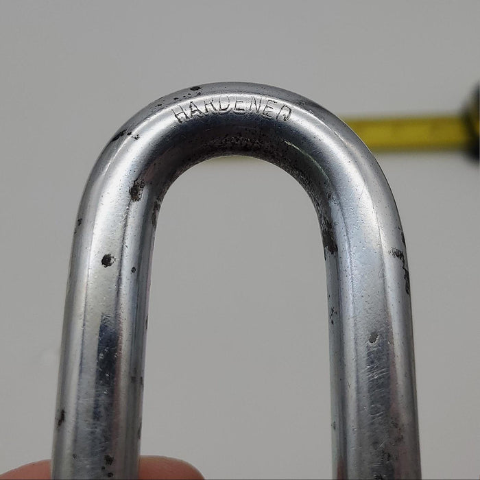 American 703 Padlock 2-1/8"L x 7/16"D Shackle 2-3/8" Body Rekeyable Keyed Alike 7