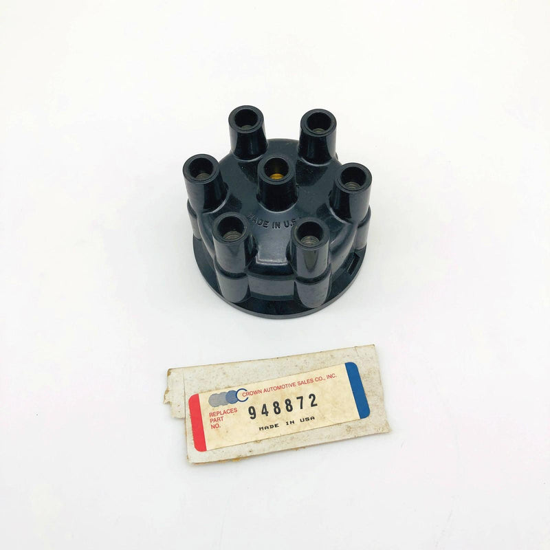 Crown 948872 Distributor Cap Black New Old Stock NOS For Jeep 4