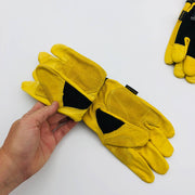 Ironcat 86350 Cowhide Leather Gloves Medium Hvy Duty Mechanics Hook Loop 3 Pairs 6