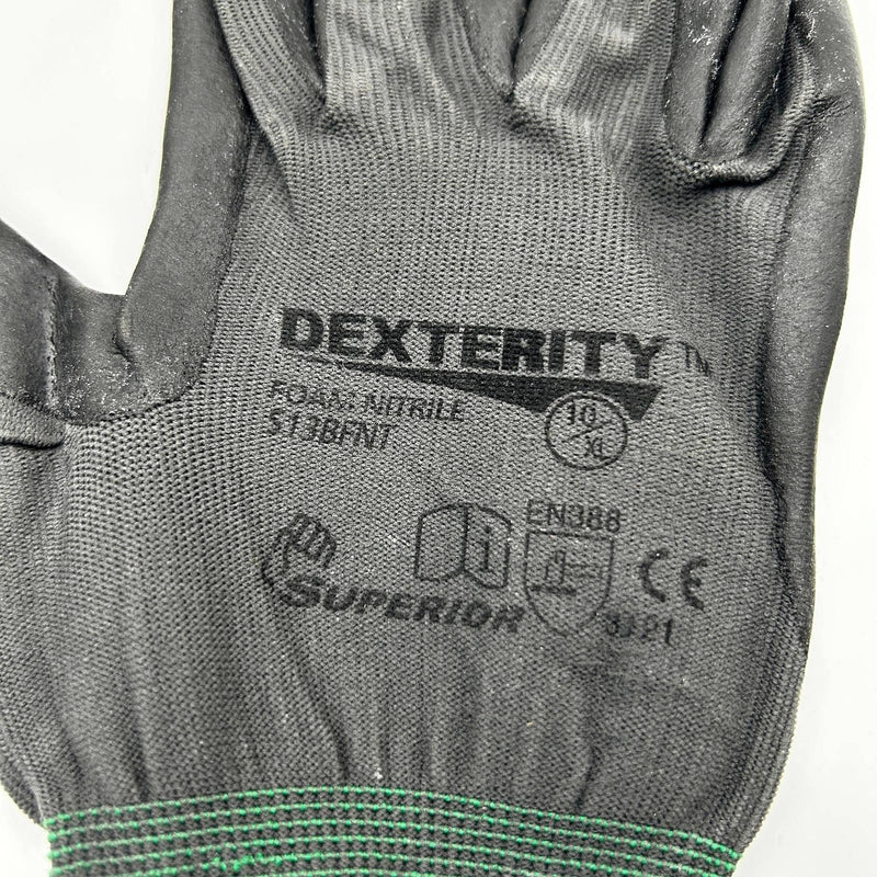 Superior S13BFNT Cut Resistant Glove 10 XL Nylon Nitrile Dexterity 12 Pairs 3