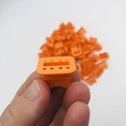 TE Connectivity W8S Plug Wedgelock Automotive Connector Lock 8 Way Orange 100pk 5