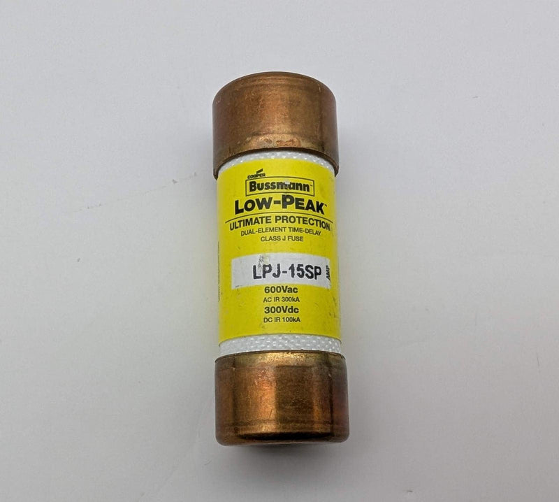 Eaton Bussmann LPJ-15SP Fuse 15A 600V Low-Peak Dual Element Time Delay 1