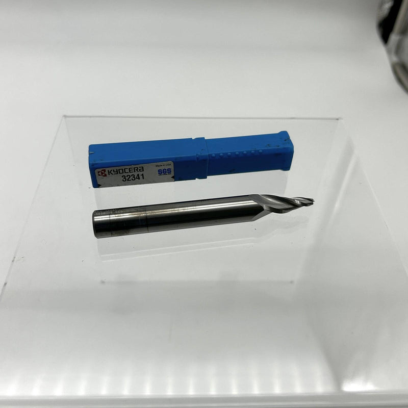 Kyocera 32341 End Mill Custom SER 23S 1/8 x 1/2 x 4 10.0 Deg 3 FL Square Carbide 9