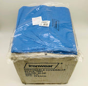 Ironwear 1601 Disposable Coverall Sz Large Flame Resis SMS Polypropylene 25/case 1