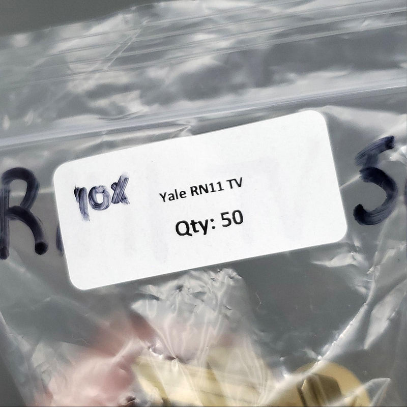 10x Yale RN11 TV Key Blanks TV Keyway Nickel Silver 6 Pin NOS 3