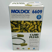 Moldex 6609 Earplugs Camo Hearing Protection NRR 33 DB Corded Dispos Foam 100pr 1