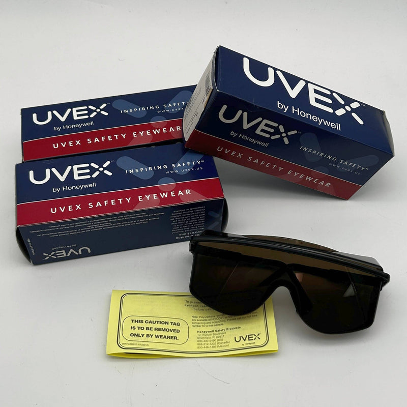 Uvex S2506 Safety Glasses Astro OTG 3001 Black Frame SCT Gray UD Lens 3 Pairs