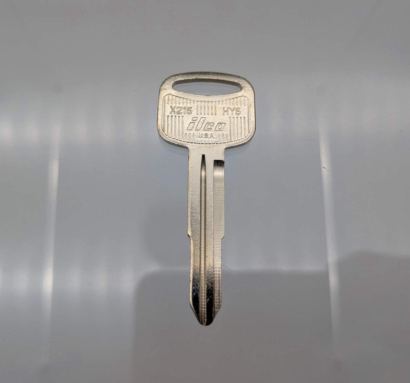 5x Ilco X216 Key Blanks for Some Older Hyundai Vehicles Nickel Plated 1