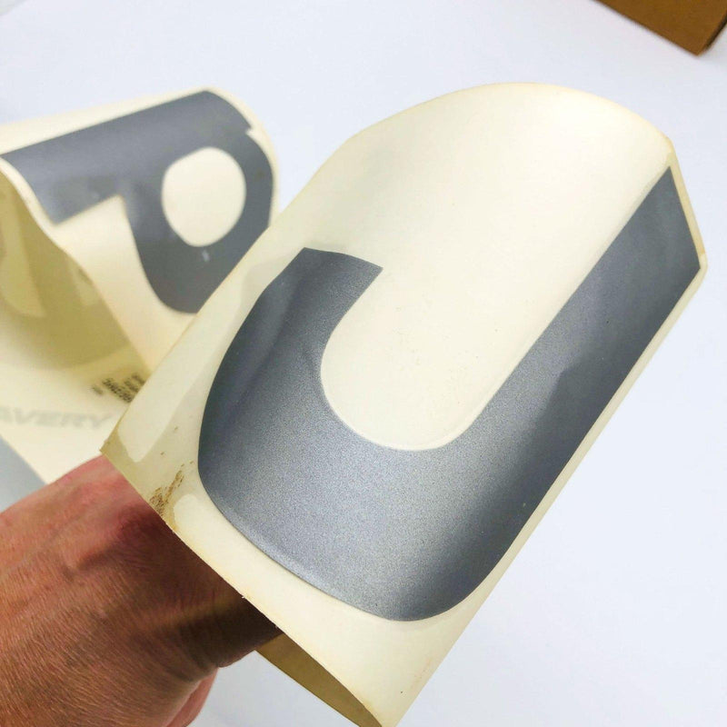 Mopar 5AE89KD5 Jeep Tailgate Logo Silver Sticker Decal OEM New Old Stock NOS 4