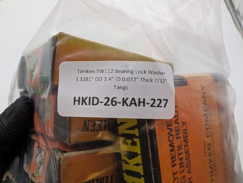 Timken TW112 Bearing Lock Washer 3.3281" OD 2.4" ID 0.072" Thick 7/32" Tangs 5
