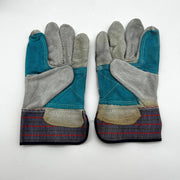 Liberty 3581SP Split Leather Double Palm Gloves Large Rubberized Cuff 12 Pairs 4