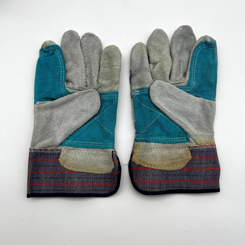 Liberty 3581SP Split Leather Double Palm Gloves Large Rubberized Cuff 12 Pairs 4