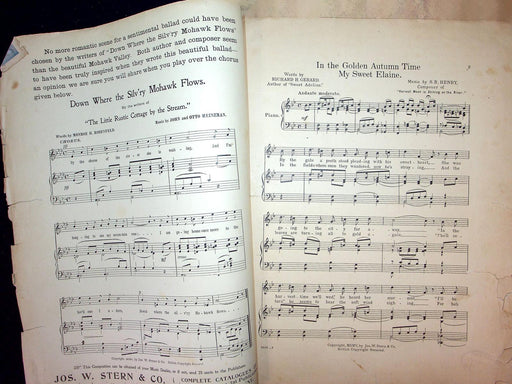1905 In The Golden Autumn Time My Sweet Elaine Sheet Music Richard Gerard Henry 2