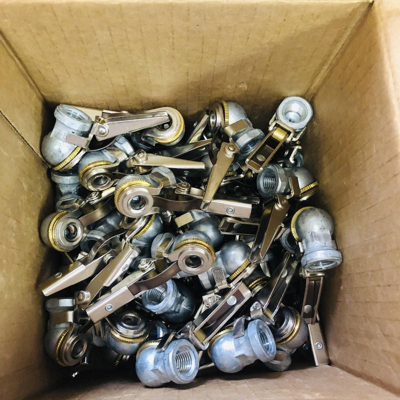 50x Milton 698BK Grip Chuck 1/4in FNPT Closed Ball Air Chuck Safety Clip-on Grip 3