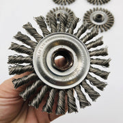 Weiler 13276 Abrasive Wire Wheel 4" Cable Twist .020 SS 5/8-11 AH CTA-4 Pk of 5 5