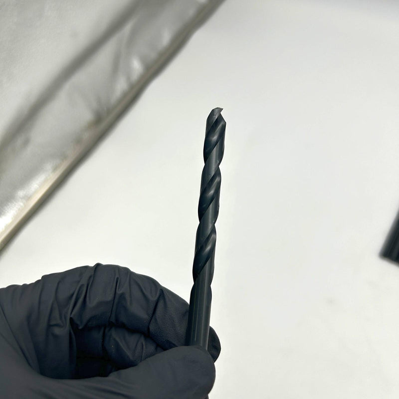 6pk Chicago-Latrobe 45875 Jobber Drill Bit Heavy Duty Black Oxide 150ASP 8.00mm