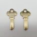 2x Lockwood 1006 Key Blanks Gold Tone OEM USA Made Fitchburg Mass. 3