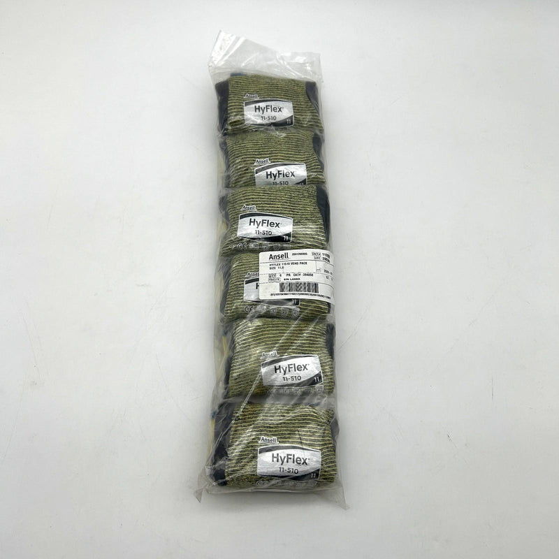 Ansell Hyflex 11-510 Cut Resistant Glove Size 11 XX-Large Nitrile Foam 6 Pairs