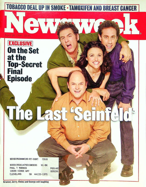 Newsweek Magazine April 20 1998 Seinfeld Last Episode Israel 50 Year Independent 1