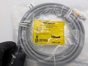 Turck VIS 2-D669-5M-RS 5.3T Dual Ended QD Cable DIN 43650 to 5 Pin M12 Male 5