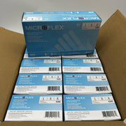 Microflex V243 Disposable Glove Large Lightly Powdered Vinyl 4 Mil Clear 1000/Ca 12