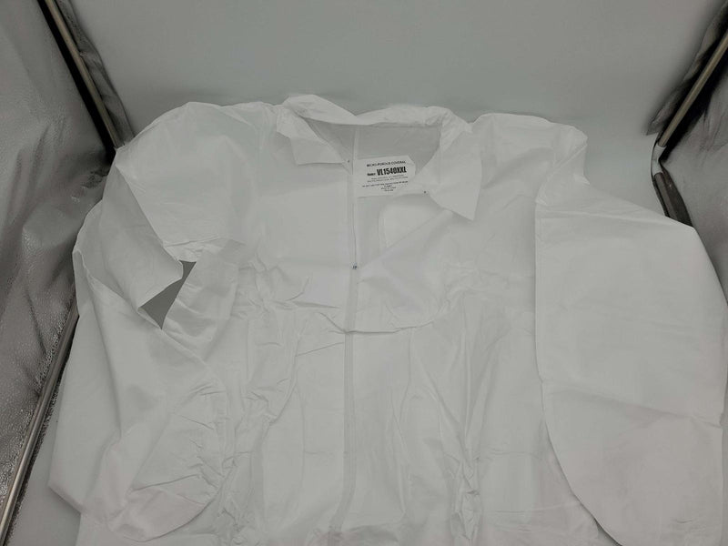 Microporous XXL Coveralls Zipper Front Elastic Cuffs SpecFit VL1540XXL Pack of 5 3