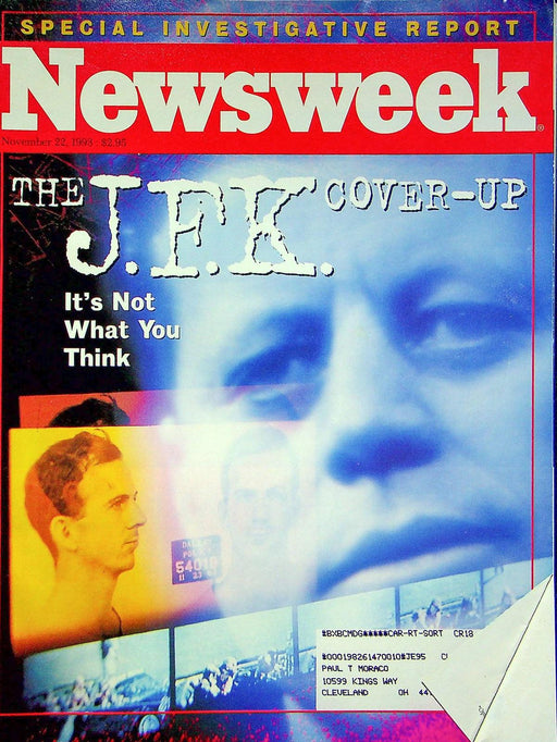 Newsweek Magazine Nov 22 1993 JFK John F Kennedy Cover Up Scandal Conspiracy 1