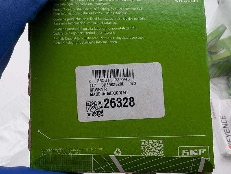 SKF 26328 Oil Seal 2.625" Shaft 3.876" OD 0.438" Width Nitrile Rubber Lip 4