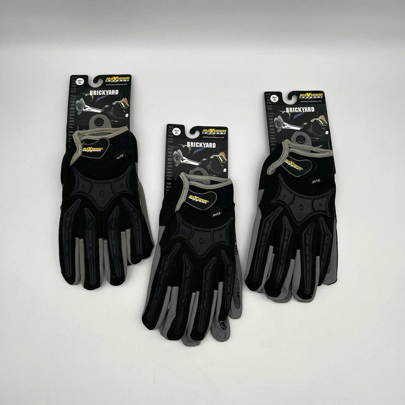 PIP 120-4900 Glove XL Max Safety Brickyard Synthetic Leather Palm w/ TPR 3 Pairs