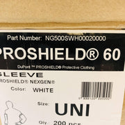 Dupont NG500SWH00020000 Disposable Sleeves ProShield 60 White Size UNI 200pcs 3