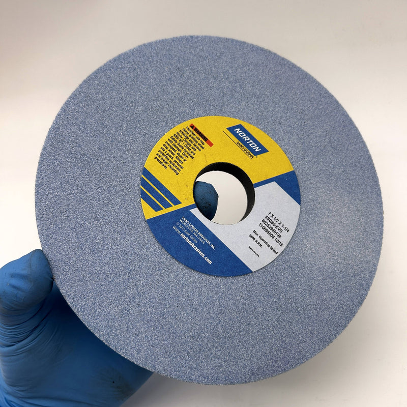 Norton 66252940198 Grinding Wheel 7" x 1/2" x 1-1/4" 5SG60-KVS 60 Grit Type 1
