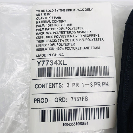 Wells Lamont Y7734XL Winter Work Glove Sz Xl Mechpro Thermal Mechanics 3 Pair 2