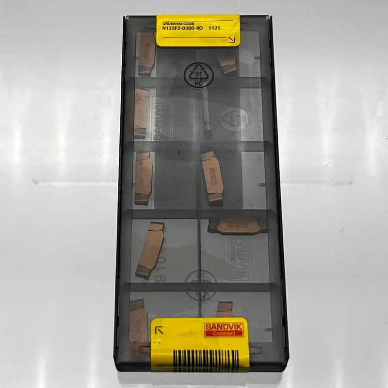 Sandvik N123F2-0300-R0 1125 Indexable Grooving Insert Corocut Mtrl 5735610 10pk 1