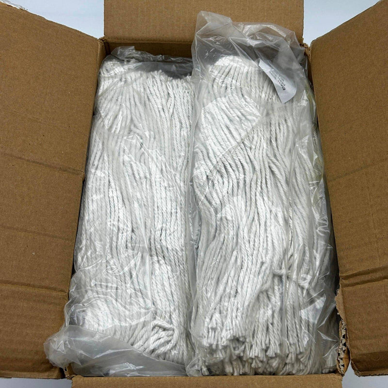 Cotton Lie Flat Mop Head 1/4" Threaded Bolt 16oz Versapro 4408-11969 12pk/Case 1