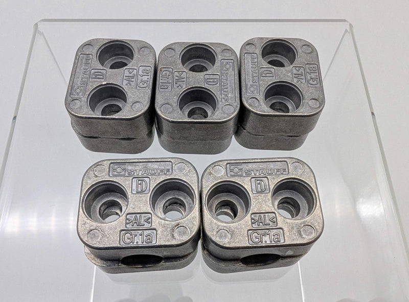 Stauff 112a-AL Clamp Body Size 1a 12mm Aluminum DIN 3015 Tension Pack of 5 1