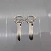 2x Ford Original Door / Trunk Key Blanks Oval Logo Older Club Wagon, Bronco 1