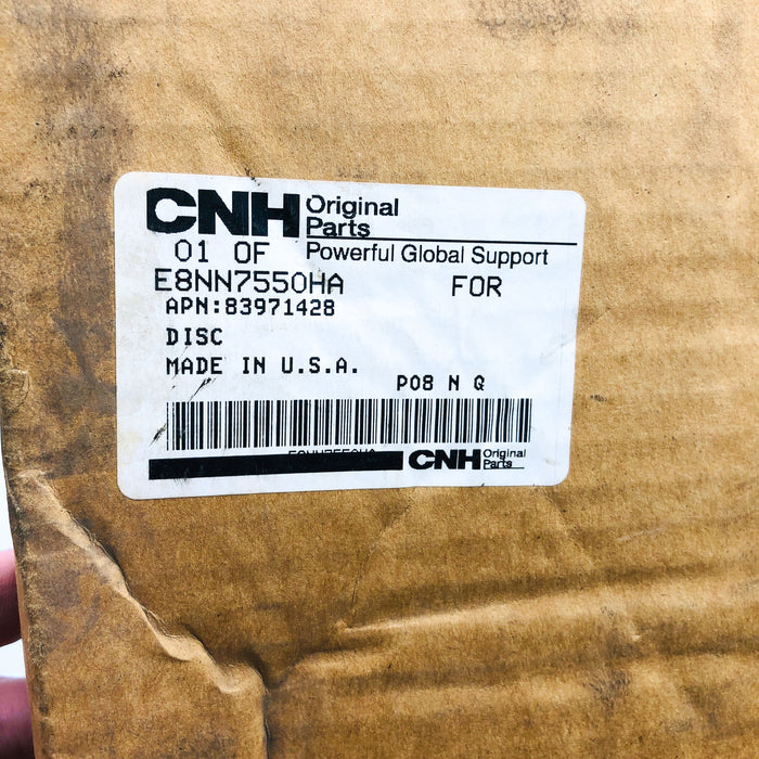 CNH E8NN7550HA Clutch Disc OEM NOS Replaces New Holland 83971428 Open