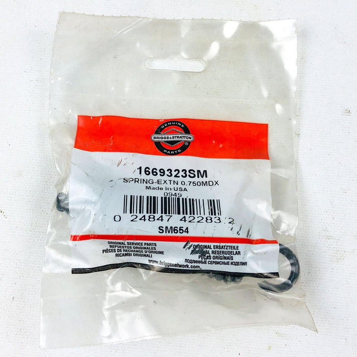 Briggs and Stratton 1669323SM Extension Spring .750MDX OEM NOS For Simplicity 1